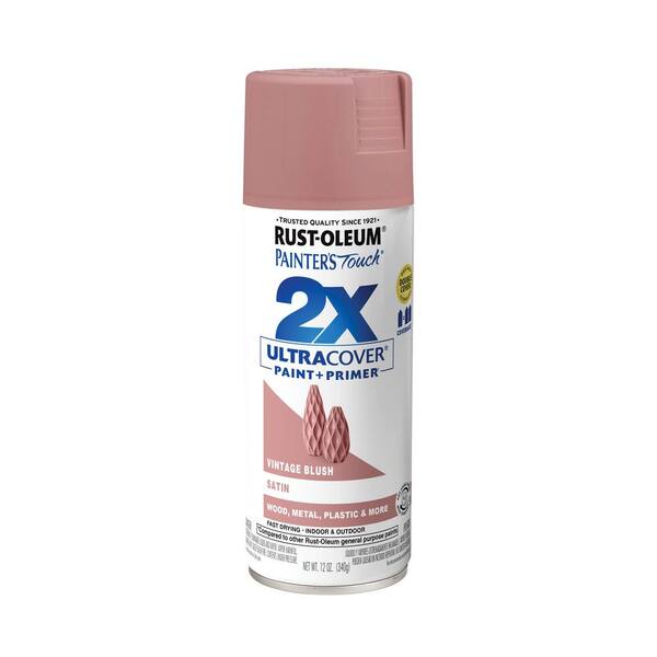 Rust-Oleum Painter's Touch 2X 12 oz. Vintage Blush Satin