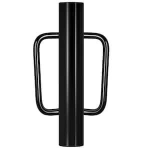 12 lbs. Black T Posts Driver with Handles, 17 in. Metal Post and Sign Post Pole Driver Tool for Fencing