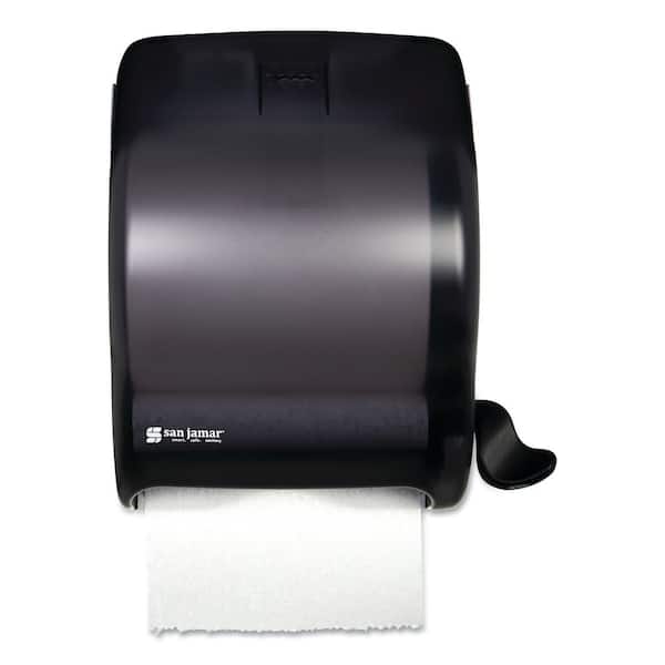 San Jamar Element Black Lever Roll Towel Dispenser