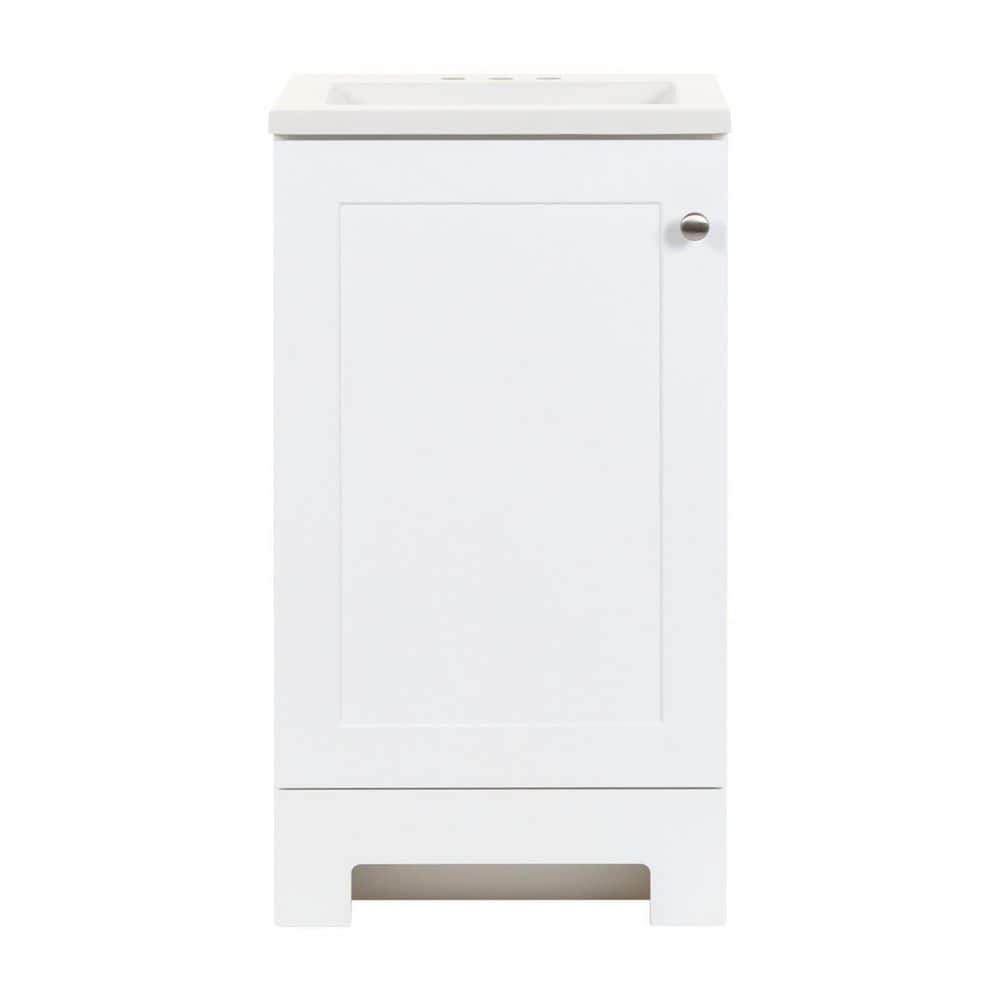 Glacier Bay 18 in. W x 17 in. D x 33 in. H Single Sink Freestanding