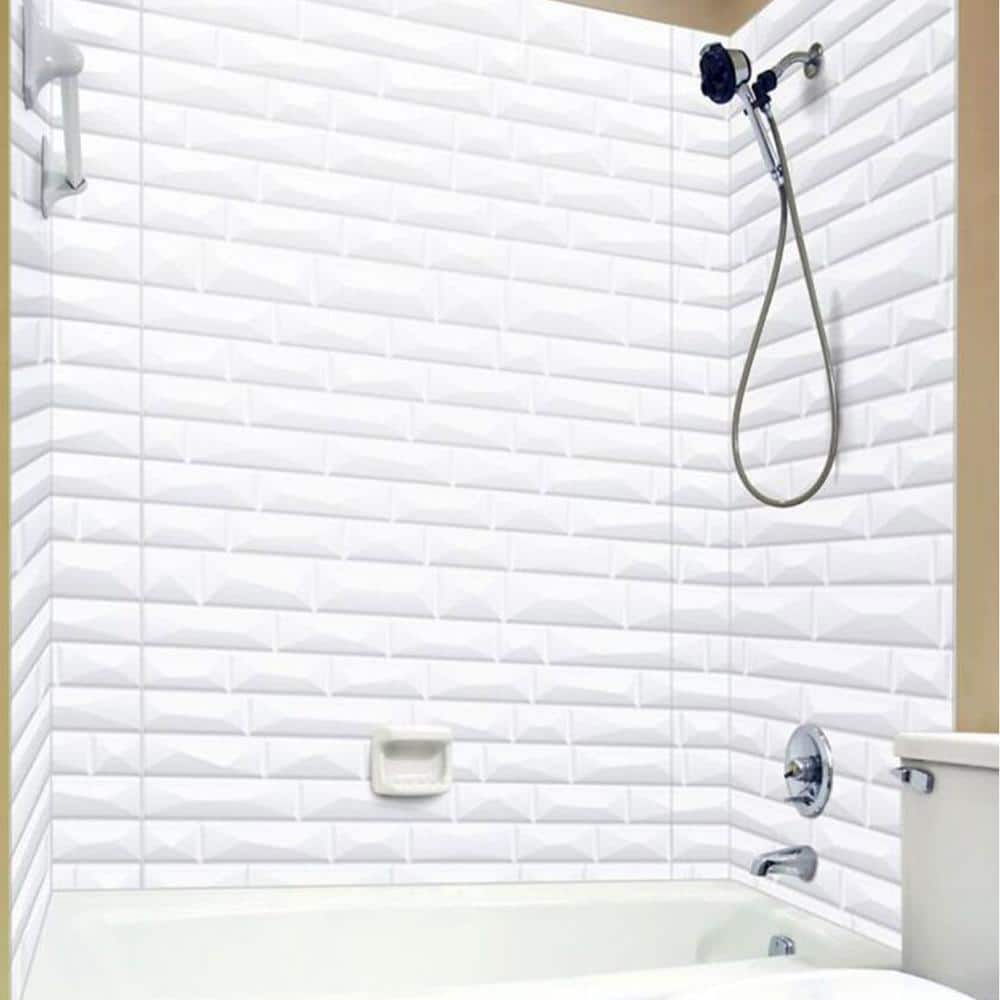Vista Gloss White PVC Tub and Shower Wall Panels