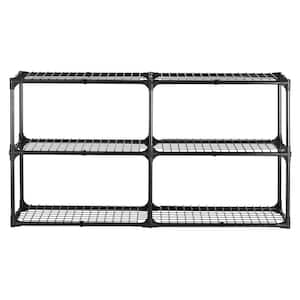 3-Shelf Wire Rack, with a total bearing capacity of 660lbs (2Pack)