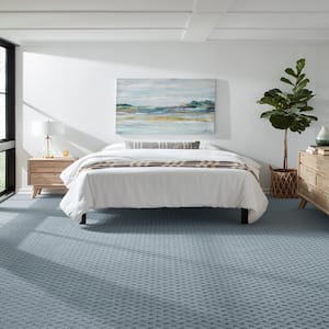 Sharp Perception Vibrant Gray 37 oz. Polyester Pattern Installed Carpet