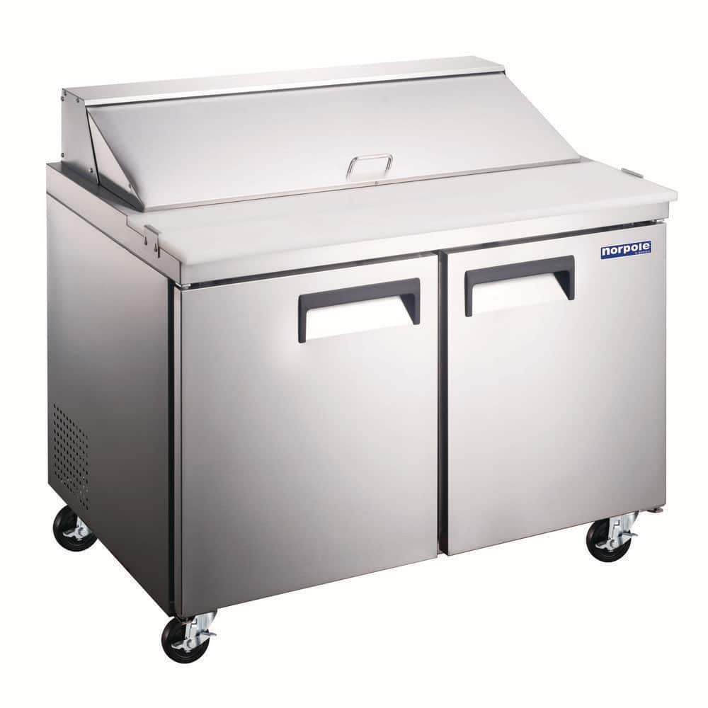 E-Series 47 in. 10 cu. ft. 2 Door Sandwich/Salad Prep Table Refrigerator in Stainless Steel price history on PriceWatchPro