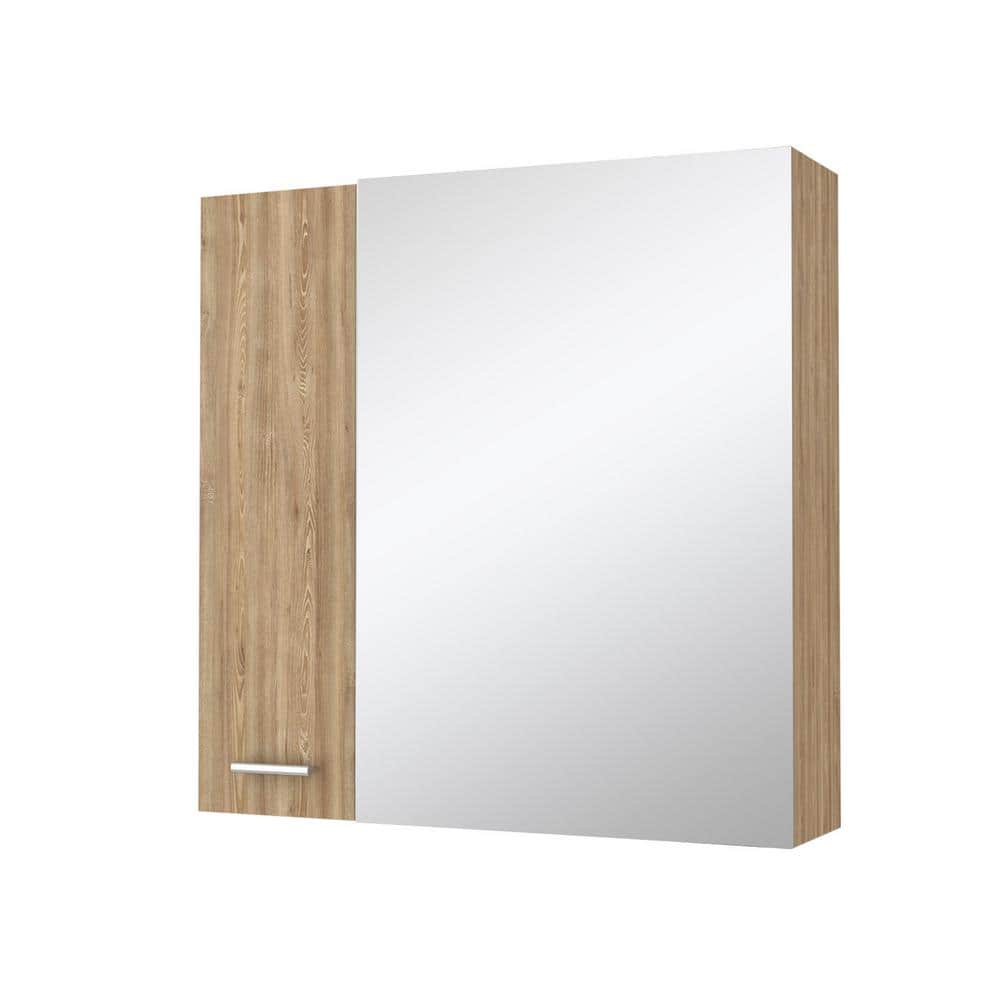 23.6 in. W x 23.6 in. H Rectangular Pine Brown Surface Mount 