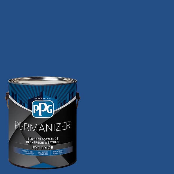 1 gal. PPG1161-7 Brilliant Blue Semi-Gloss Exterior Paint