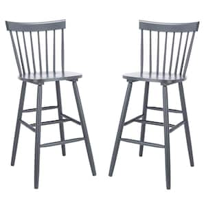 Providence 43.8 in. Gray Bar Stool (Set of 2)