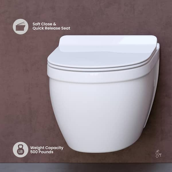 Swiss Madison Well Made Forever Ivy SM-WT450 Wall order Hung Toilet, Glossy White