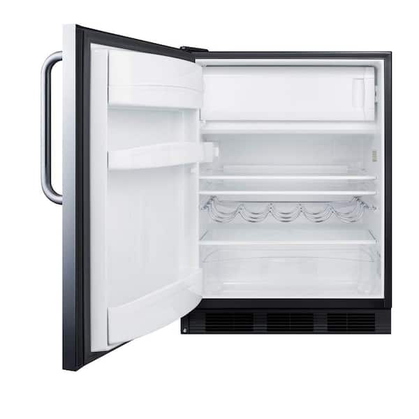 5.1 cu. ft. Mini Refrigerator with Freezer in Stainless Steel