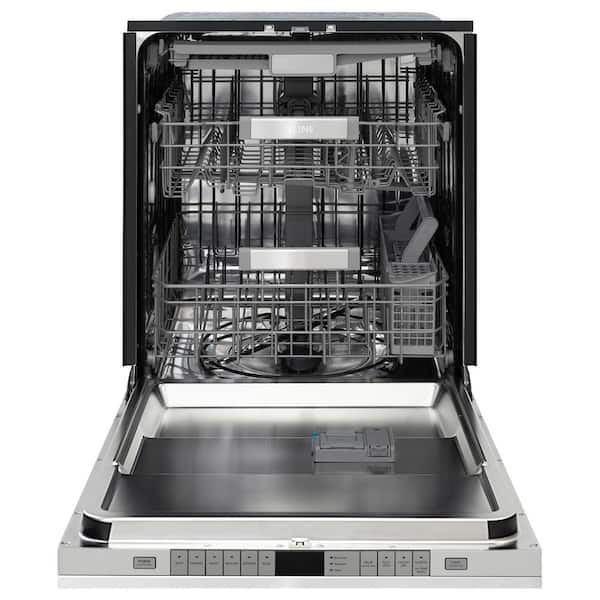 Autograph 24 in. Monument 3rd Rack Top Touch Control Dishwasher in Stainless Steel with Nickel Helix Handle, 45dBa