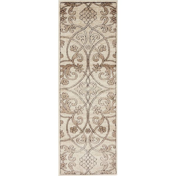 Unique Loom Rushmore Washington Dark Beige 2' 0 x 6' 0 Runner Rug