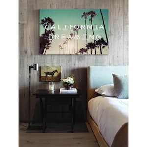 16 in. H x 24 in. W "California Dreaming Green" by Marmont Hill Printed Canvas Wall Art