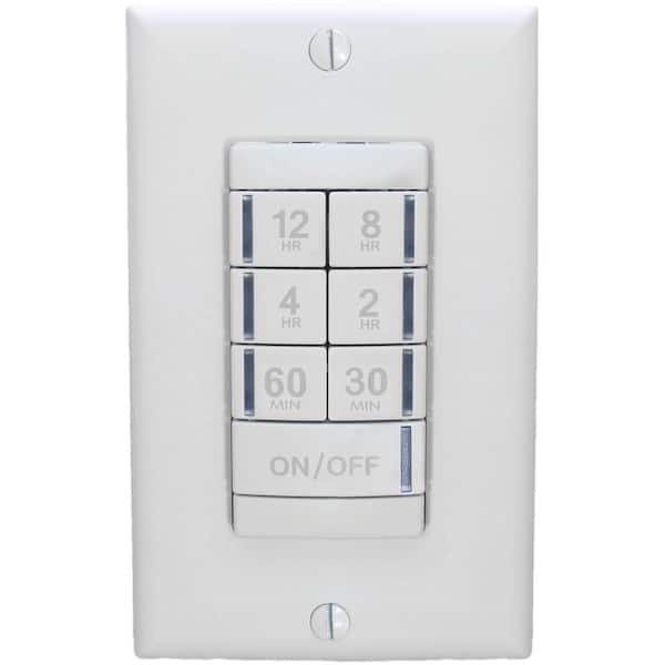 Lithonia Lighting 12 Hour Line-Voltage Programmable Interval Occupancy Sensor Timer Switch - White