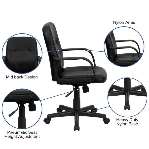 Rent the Upswing Black Work Chair with Arms