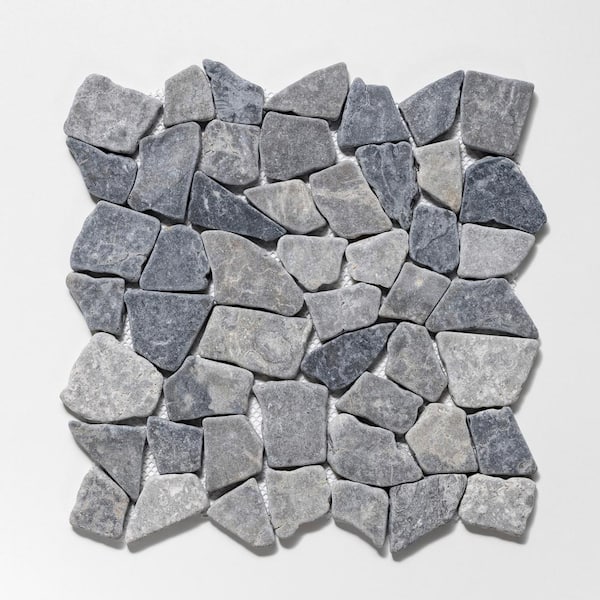 Fit Mosaic Tile Sample Color Grey 4 in. x 6 in.