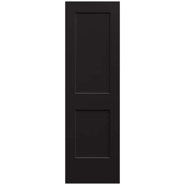 JELD-WEN 24 in. x 80 in. Monroe Black Painted Smooth Solid Core Molded Composite MDF Interior Door Slab