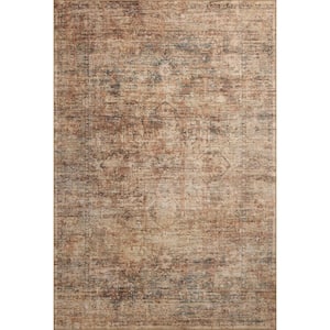 Anniston Clay/Charcoal 6 ft. x 9 ft. Machine Washable Area Rug