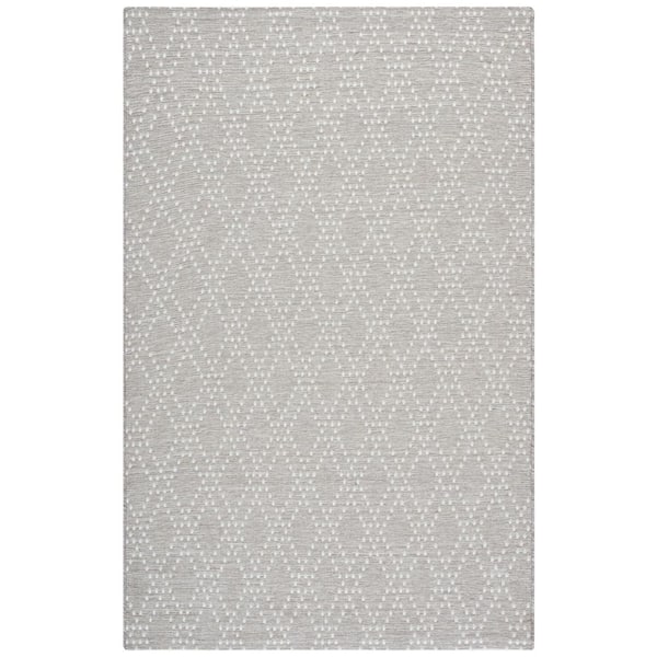 Sunset Lavender/Gray 8 ft. x 10 ft. Geometric Diamond Indoor/Outdoor Area Rug