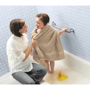 Home Care Designer Elite 24 in. x 1-1/4 in. Concealed Screw Grab Bar with SecureMount in Chrome