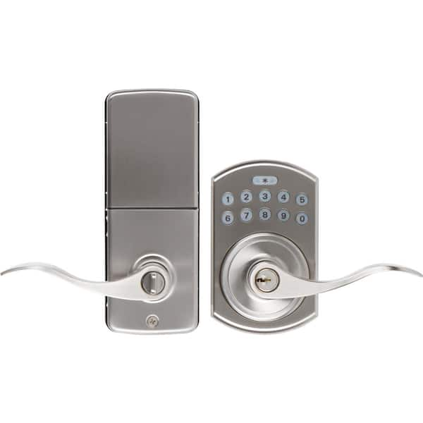 DELANEY HARDWARE LP250 Satin Nickel Keypad Digital Entry Door Lever