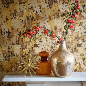 Clarissa Hulse Canopy Antique Gold Removable Wallpaper