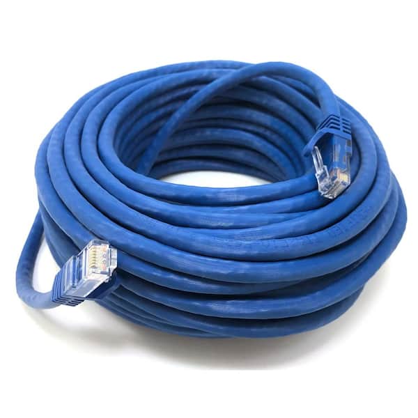 Inc 50 feet Cat 5E Molded UTP  Snagless RJ45 Networking Patch Cable E07-050BL Blue Micro Connectors 