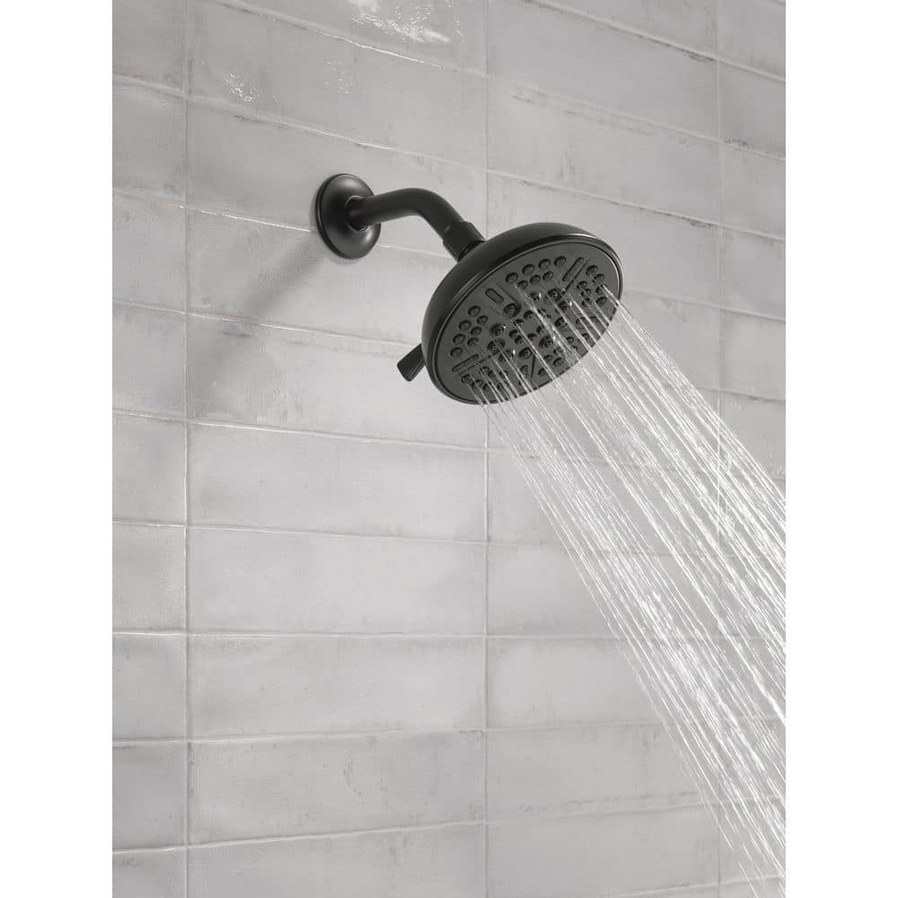 Matte Black Multi-Head Nickel Wall Mounted Shower Head