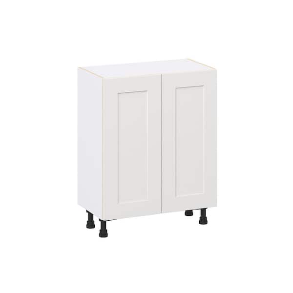 Roseland 27 in. W x 14 in. D x 34.5 in. H Assembled Shaker Full Height Door Base Kitchen Cabinet in Warm White