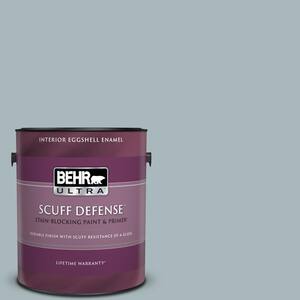 1 gal. #N470-3 Half Sea Fog Extra Durable Eggshell Enamel Interior Paint & Primer