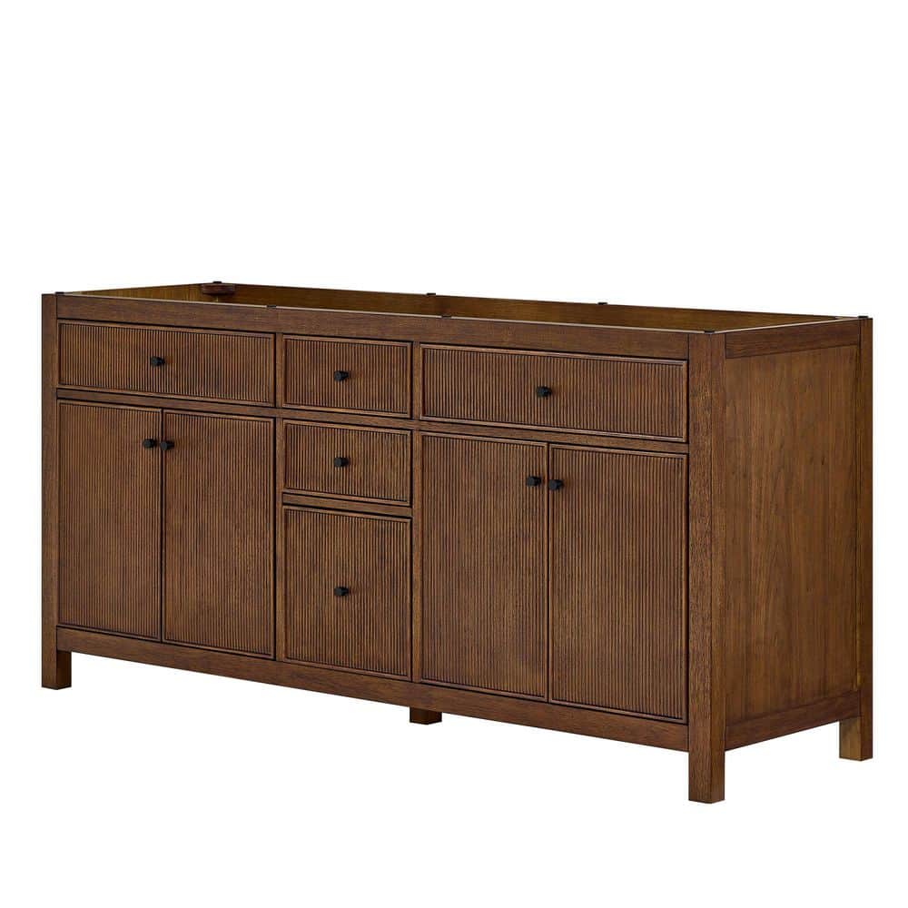 Pendry 71 in. Bath Vanity Cabinet without Top in Dark Walnut price history on PriceWatchPro