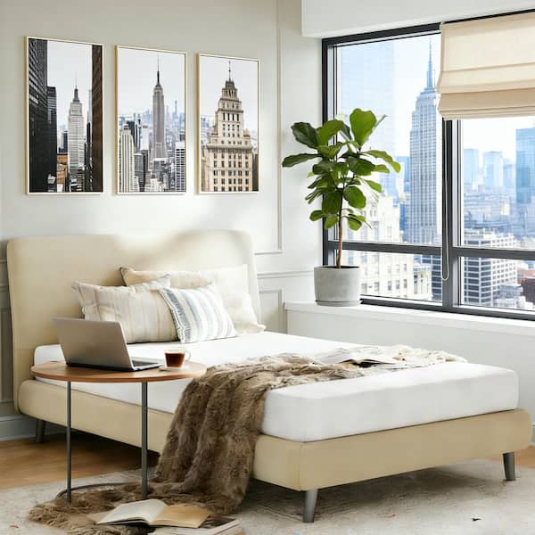 Comfortable Twin Medium 8 in. Gel Memory Foam Mattress, Double-sided Available