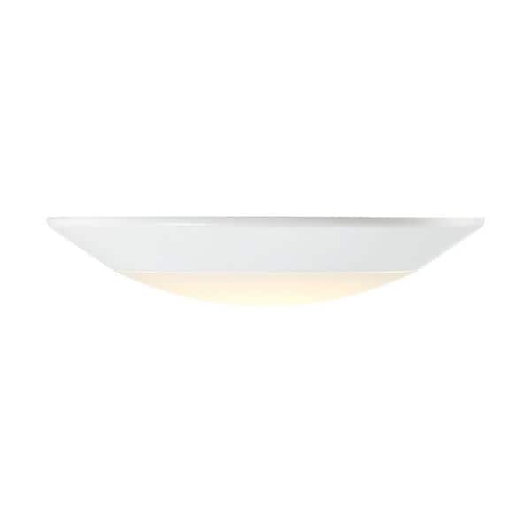 Savoy House 5.98 in. White Integrated LED Flush Mount Disc Light