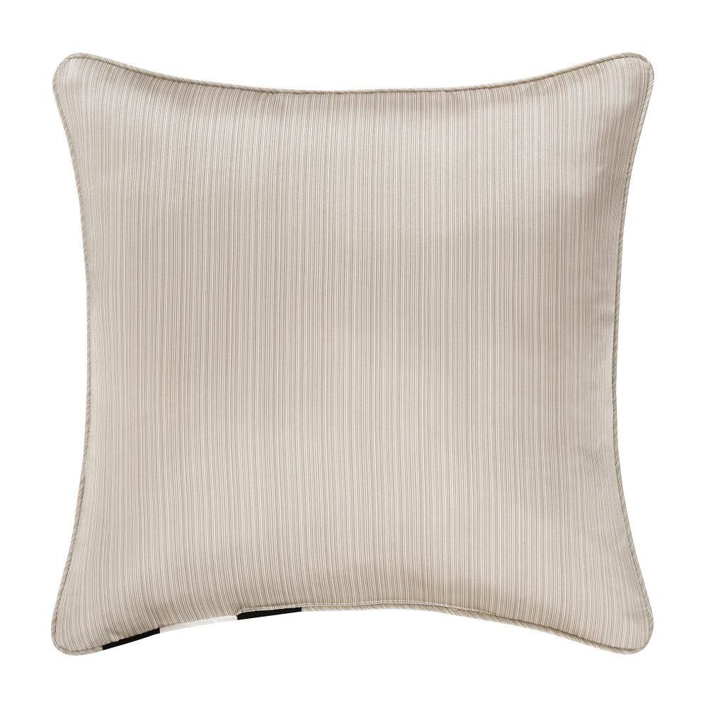 Benton Flax 20" Square Satin Decorative Throw Pillow