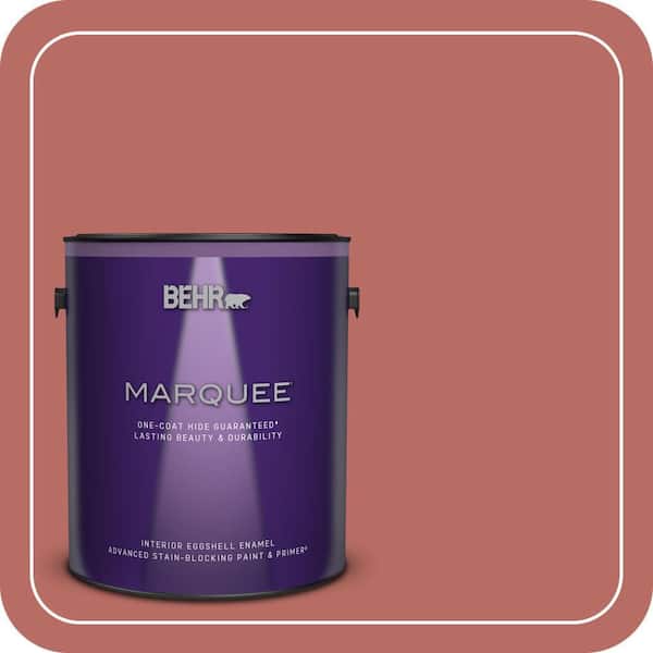 BEHR MARQUEE 1 gal. #MQ4-34 Hacienda Tile One-Coat Hide Eggshell Enamel Interior Paint & Primer