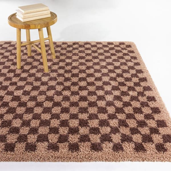 Covey Burgundy/Blush 9 ft. x 12 ft. Geometric Area Rug