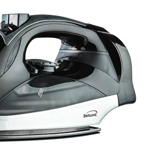 Brentwood Black Steam Iron with Retractable Cord 98594456M - The Home Depot