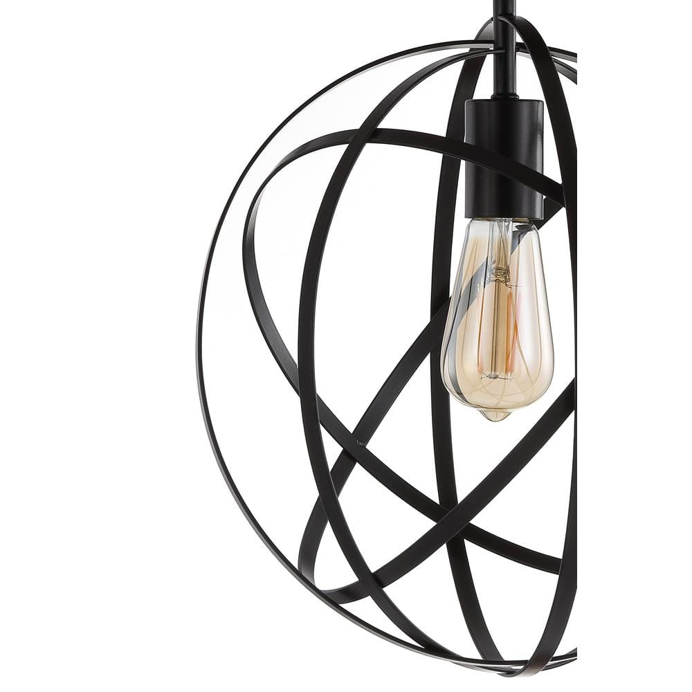 13" Oil Rubbed Bronze Drum LED Flush Mount Ceiling Light