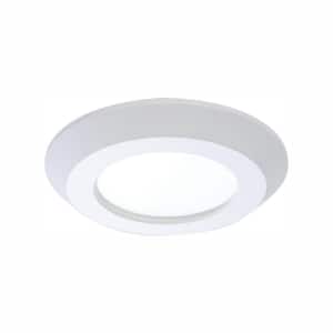 SLD 4 in. White Integrated LED Recessed Retrofit Ceiling Mount Trim with 90 CRI, 3000K Soft White