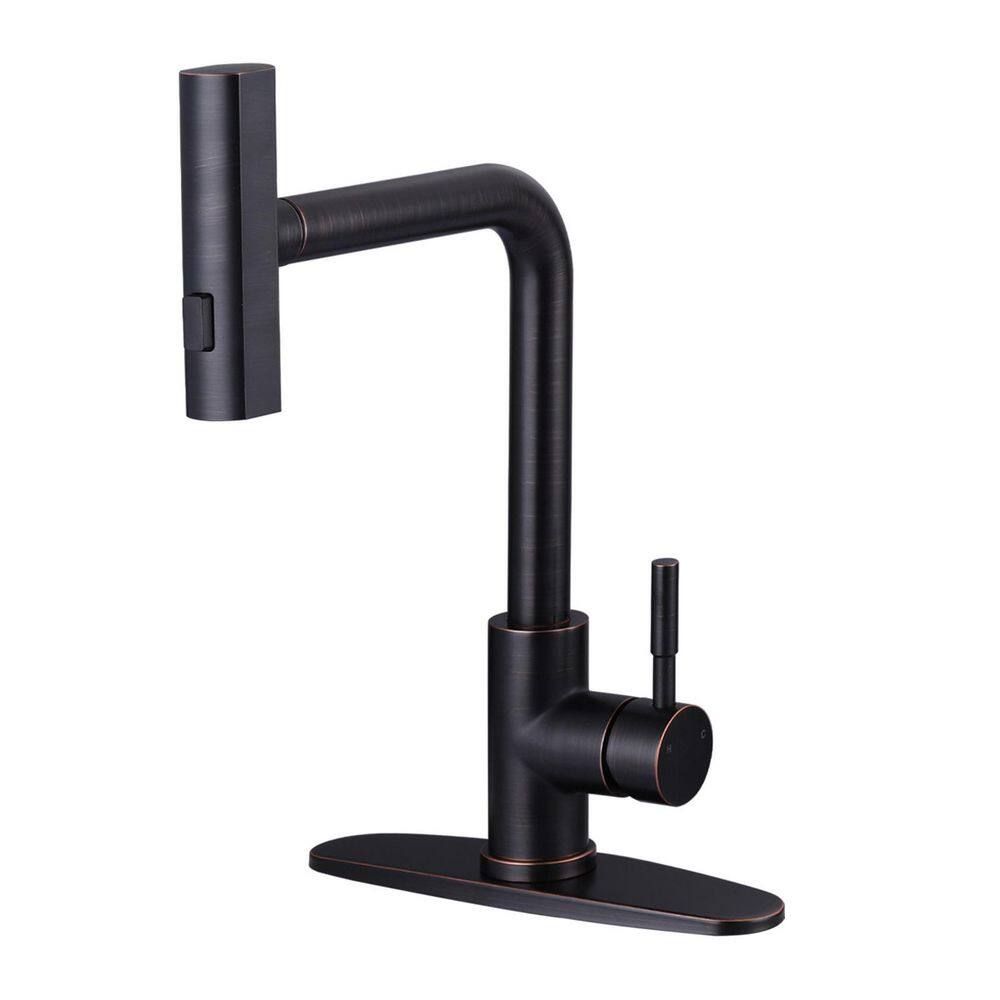 Single Handle Stainless Steel 3 Functions Waterfall Pull Down Sprayer Kitchen Faucet in Oil Rubbed Bronze price history on PriceWatchPro