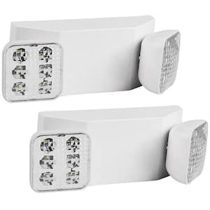 75-Watt Equivalent Ultra-Bright Integrated LED White Emergency Light with 3.6-Volt Battery (2-Pack)