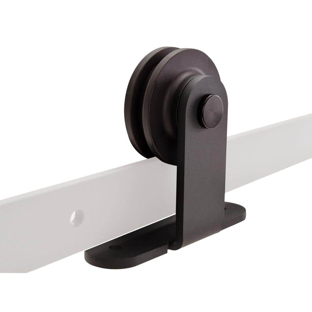 Antique Bronze Barn Door Sliding Track Hardware Kit