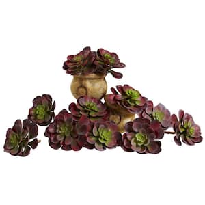 6 in. Artificial Echeveria Succulent (Set of 12)