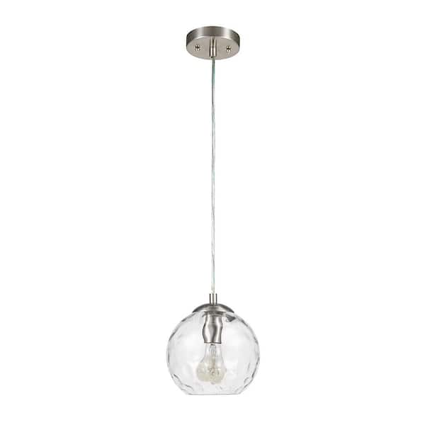 Cresswell 69 in. Hammered Clear Glass Pendant