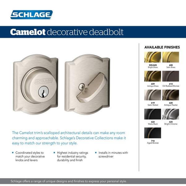 B252P6 605 Schlage Deadbolts