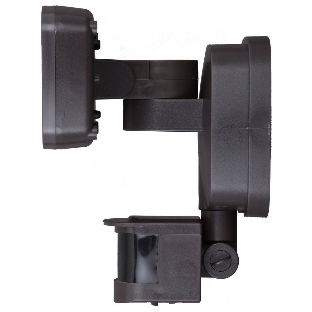 Bronze Dual Head LED Motion Sensor Outdoor Security Flood Light