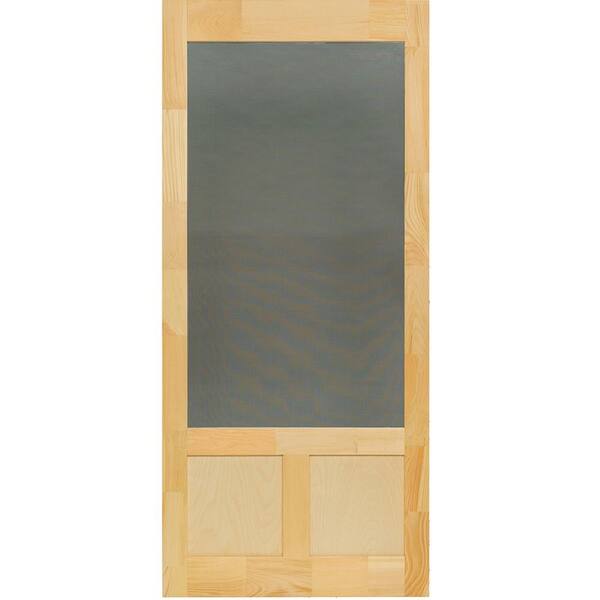 Kimberly Bay 30 in. x 80 in. Elmwood Natural Pine Screen Door DSAEL30