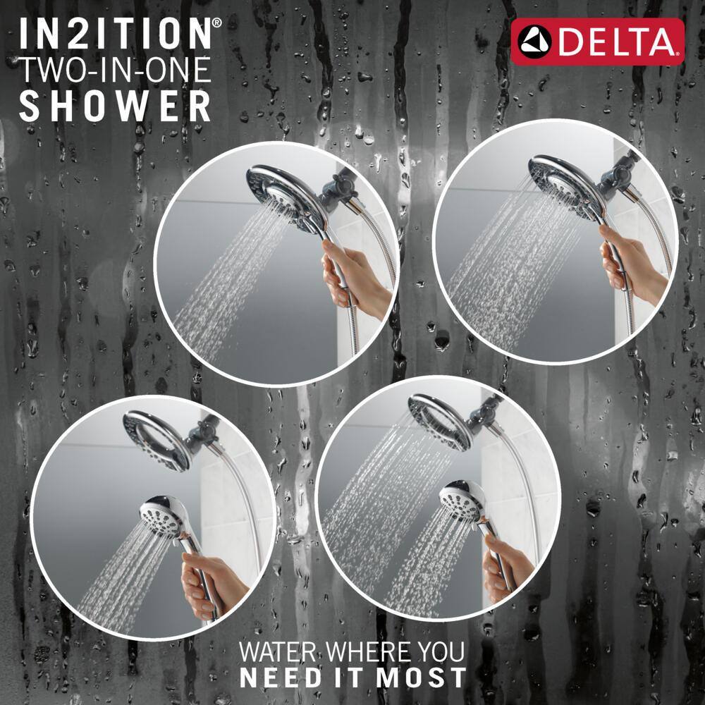 Chrome Dual Handheld and Rain Shower Head with Filter