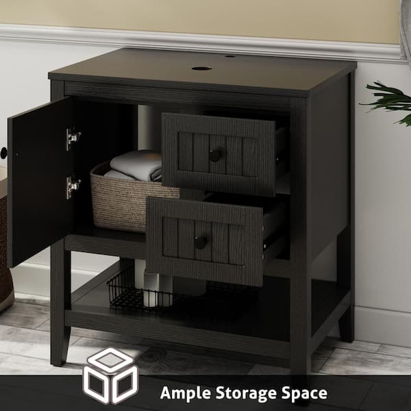 eclife 30 in. W x 20 in. D x 32 in. H Single Sink Freestanding