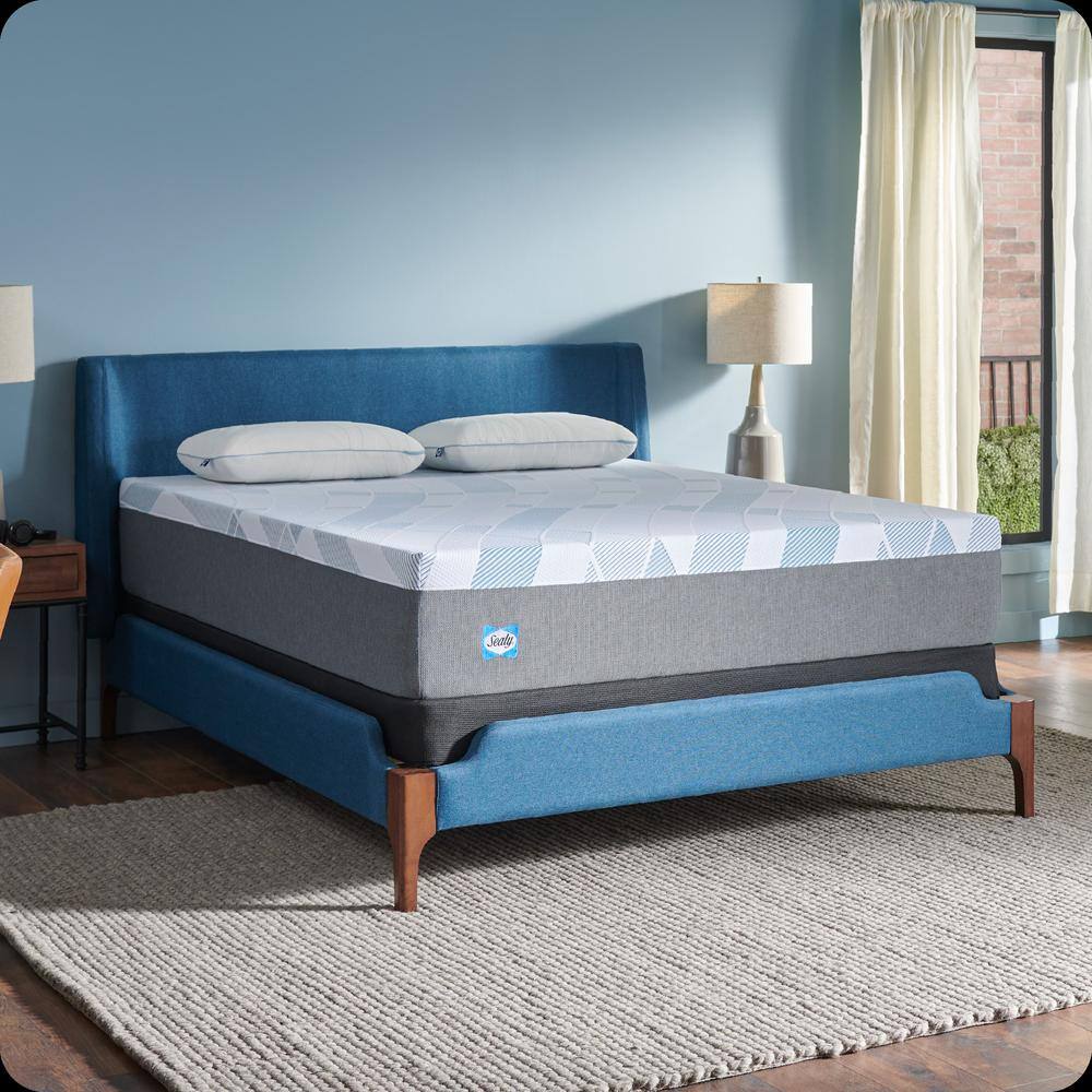 Sealy Dreamlife 12" Gray Gel Memory Foam Queen Mattress