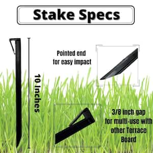 Terrace Board Stakes in Black (20-Pack)